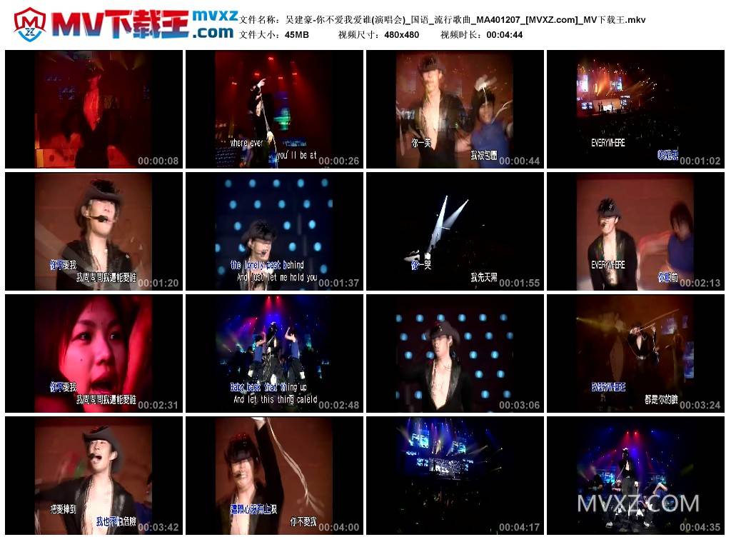 吴建豪-你不爱我爱谁(演唱会)_国语_流行歌曲_MA401207